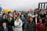 Calton Hill crowd