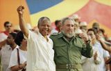 Castro with Mandela