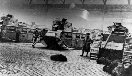 Tanks in Glasgow 1919