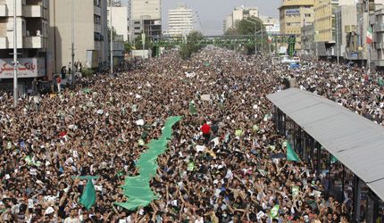 Iranians protest