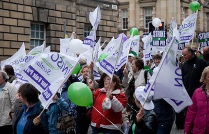 Trade Unions on the march.
