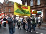 Campsie branch of the SSP march for Johnnie Walker jobs