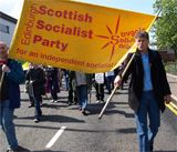 Colin fox carries SSP banner on Johnnie Walker jobs demo