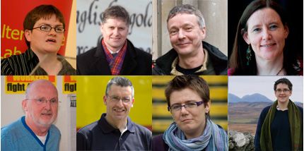 Top: Angela Gorrie, Colin Fox, Colin Turbett, Frances Curran, Bottom: Jim Bollan, Kevin McVey, Morag Balfour, Pam Currie