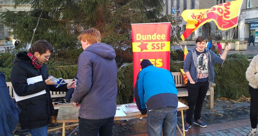The Scottish Socialist Party was out today adding their own Autumn Statement - against austerity, and for a decent minimum living standard for all.