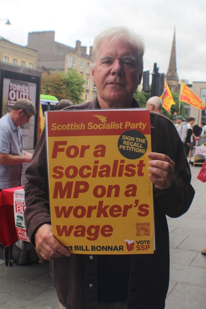 Image: Bill Bonnar, Scottish Socialist Party candidate in Rutherglen and Hamilton West